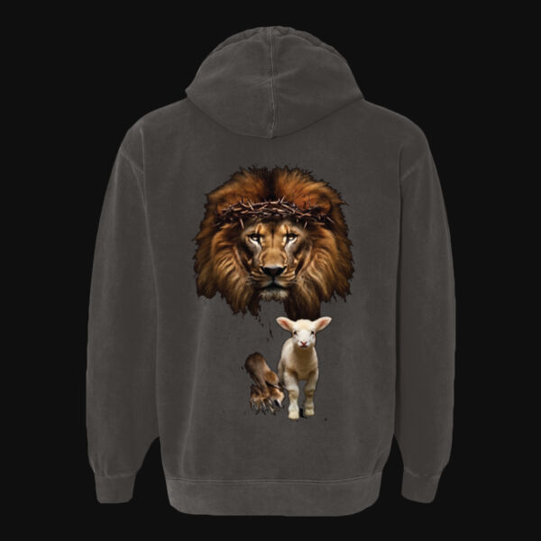 Lion and The Lamb - Ring Spun Hooded Sweatshirt Thumbnail