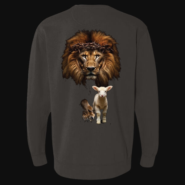 Lion and The Lamb - Ring Spun Crewneck Sweatshirt Thumbnail
