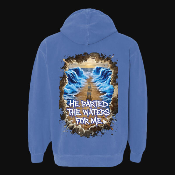 He Parted The Waters For Me - Ring Spun Hooded Sweatshirt Thumbnail